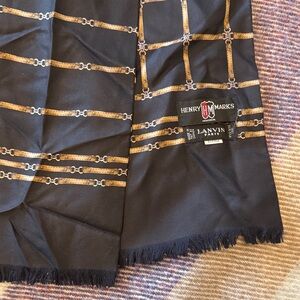 Men’s Lanvin Black Silk Scarf